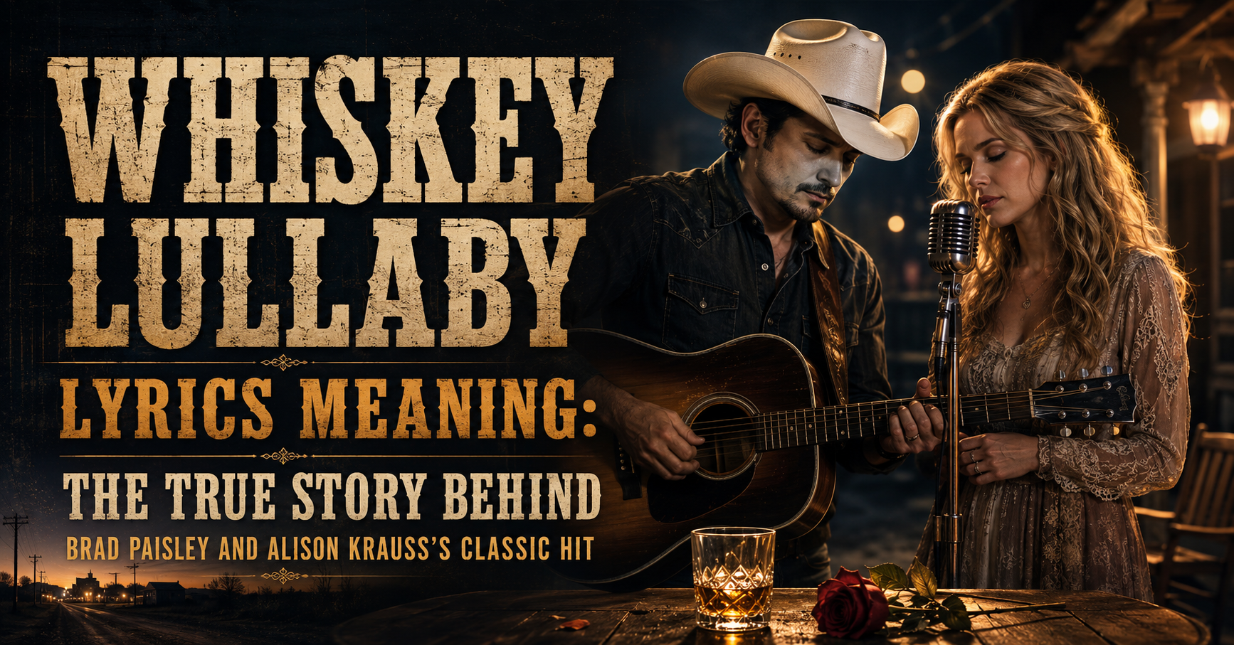 Whiskey Lullaby Lyrics Meaning: The True Story Behind Brad Paisley and Alison Krauss’s Classic Hit